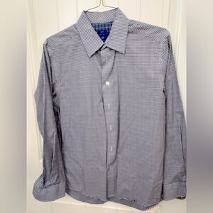 Men's Blue Checkered Shirt egara size medium